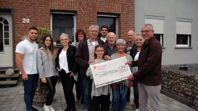 Alsdorfer Nachbarschaft spendet 540 Euro!